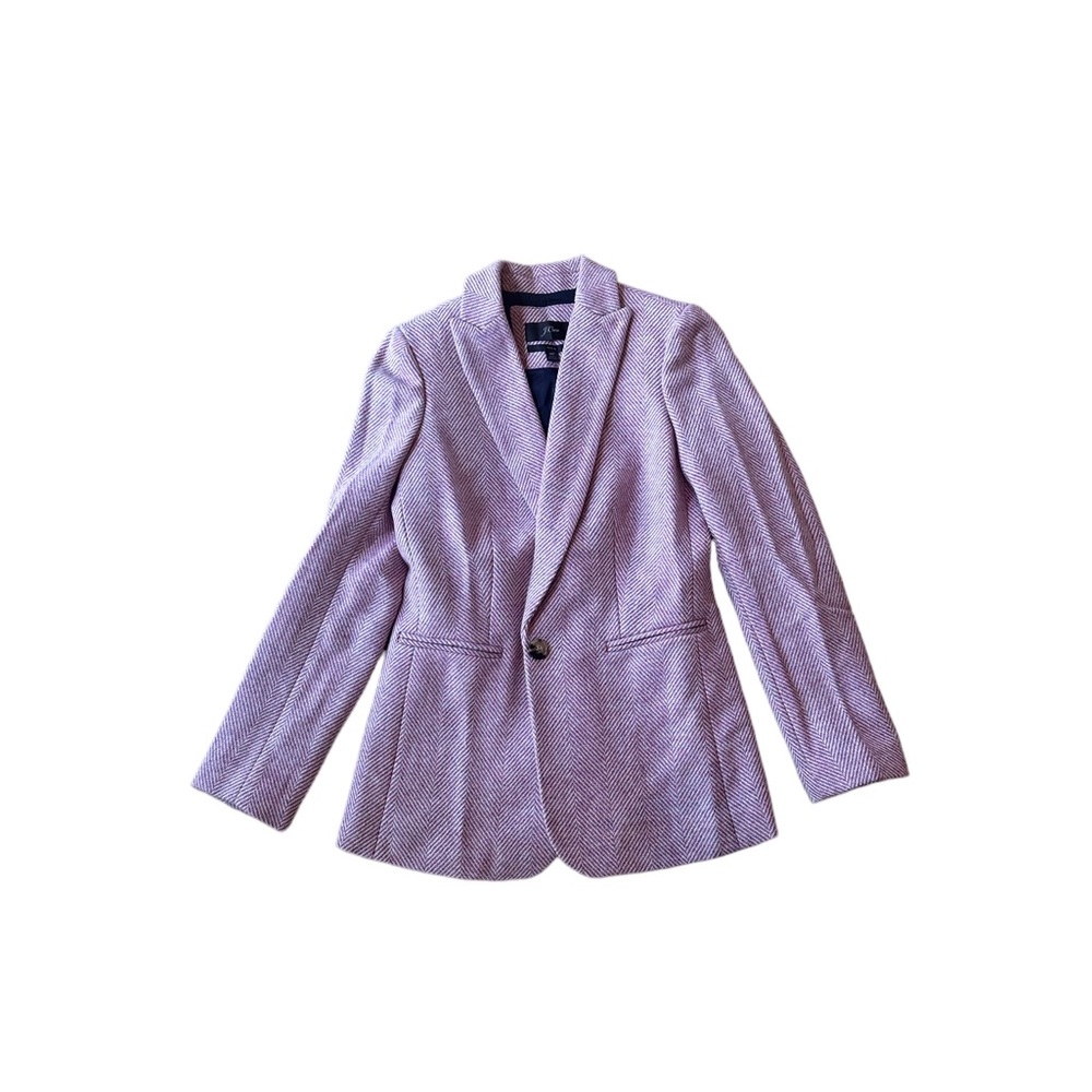 J Crew Herringbone Wool Blazer Jacket